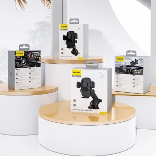 Uchwyt na smartfona Dudao F2N+ z przyssawką grawitacyjny 360° - czarny
