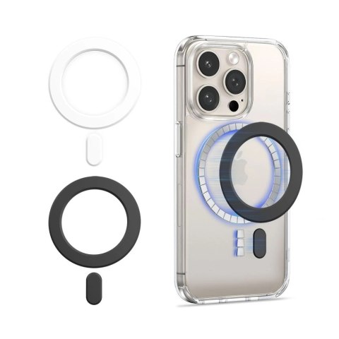 Ring Tech-Protect MMP-100 z MagSafe (2 szt.) - białe - czarne