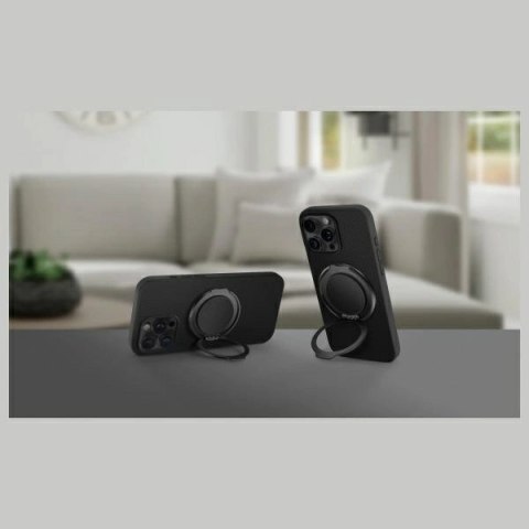 Uchwyt z podstawką UNIQ Gripfit 360 Magnetic Mount&Kickstand MagSafe - czarny