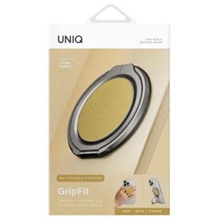 Uchwyt z podstawką UNIQ Gripfit 360 Magnetic Mount&Kickstand MagSafe - zółty