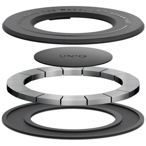 Uchwyt magnetyczny UNIQ SnapMount samoprzylepny - czarny