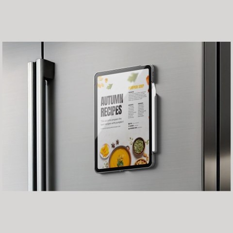 Uchwyt magnetyczny UNIQ SnapMount samoprzylepny - pomarańczowo-czarny