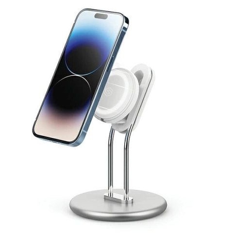 Stojak SODI SIM-300 z MagSafe na telefon - srebrny