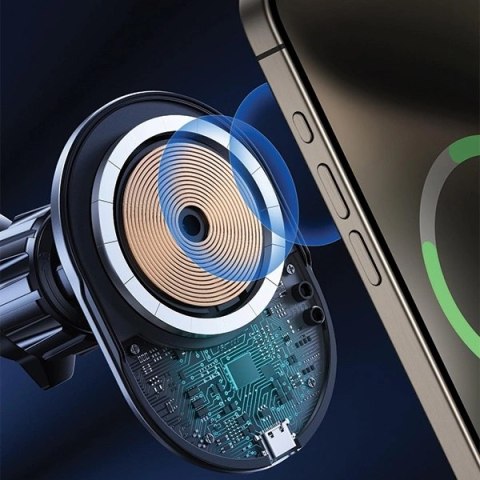 Uchwyt SODI C50 rotacyjny do kratki wentylacyjnej 15W z MagSafe C50 - czarny