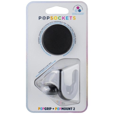 Uchwyt Popsockets Car Vent 2 + PopGrip - czarny