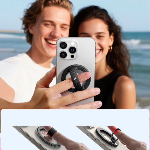 Ring magnetyczny Joyroom JR-ZS500 kompatybilny z MagSafe uchwyt - czarny