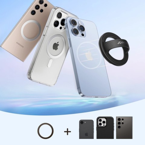 Ring magnetyczny Joyroom JR-ZS500 kompatybilny z MagSafe uchwyt - czarny