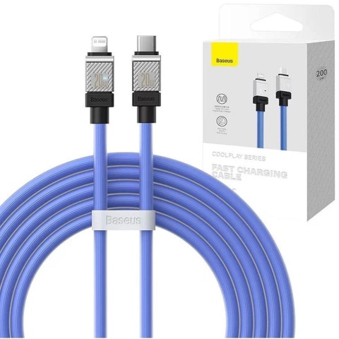 BASEUS kabel Typ C do Lightning PD 20W Coolplay CAKW000103 2 m niebieski