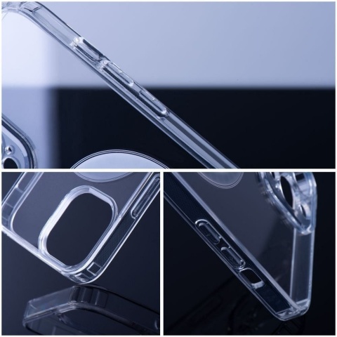Futerał CLEAR MAG COVER (MID) kompatybilny z MagSafe do IPHONE 16 Pro transparentny