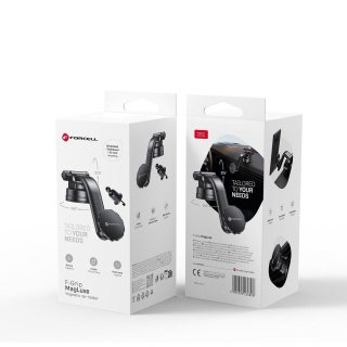 Uchwyt na telefon do samochodu magnetyczny Forcell F-Grip MagLuxe do szyby / deski / kratki czarny