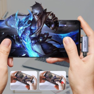 Unitek Kabel USB-C kątowy 90° PD100W 0,5m