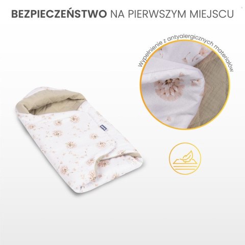 OTULACZ DO FOTELIKA MUŚLIN GAŁĄZKA ZIELONY