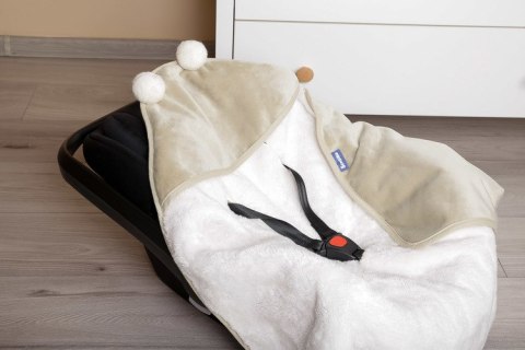 OTULACZ DO FOTELIKA PLUSZ 75X75 BEŻOWY