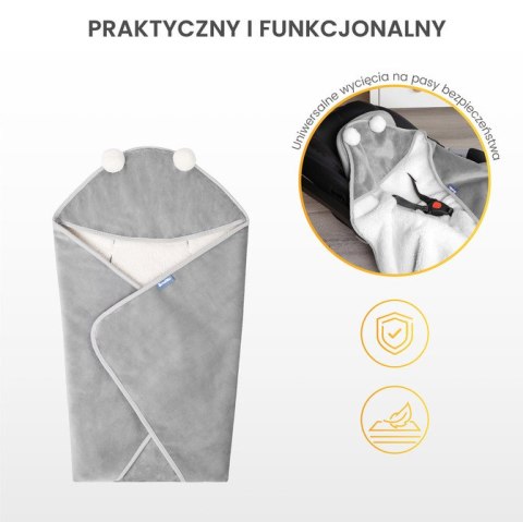 OTULACZ DO FOTELIKA PLUSZ 75X75 BEŻOWY