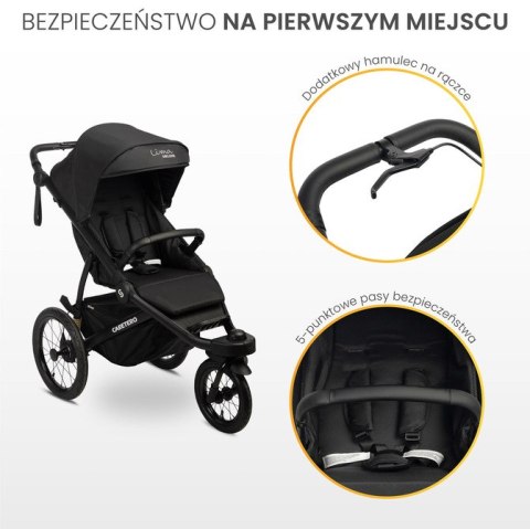 WÓZEK SPACEROWY LIMA DELUXE BLACK