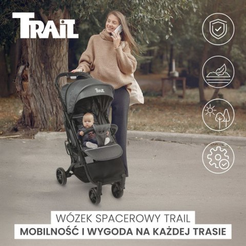 WÓZEK SPACEROWY TRAIL BLACK