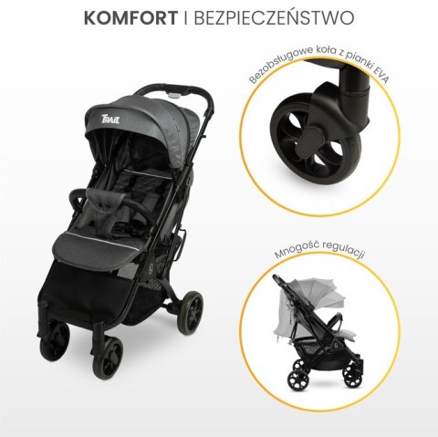 WÓZEK SPACEROWY TRAIL BLACK