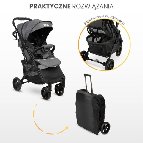 WÓZEK SPACEROWY TRAIL BLACK